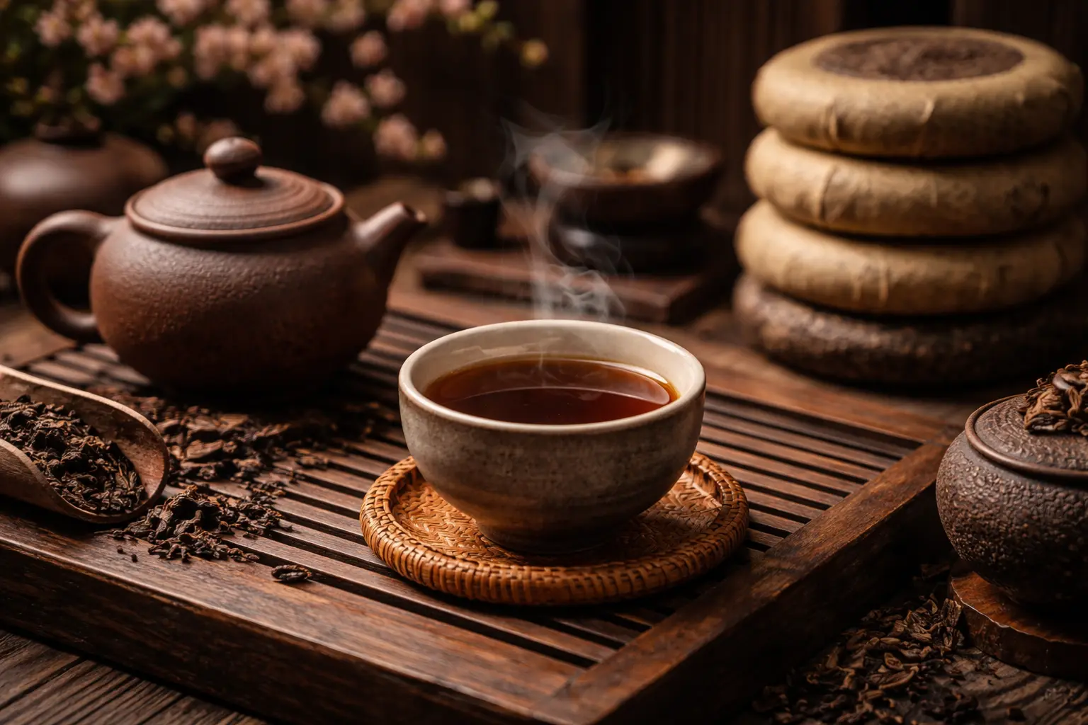 Pu-erh Te recept fermenterat Yunnan-te