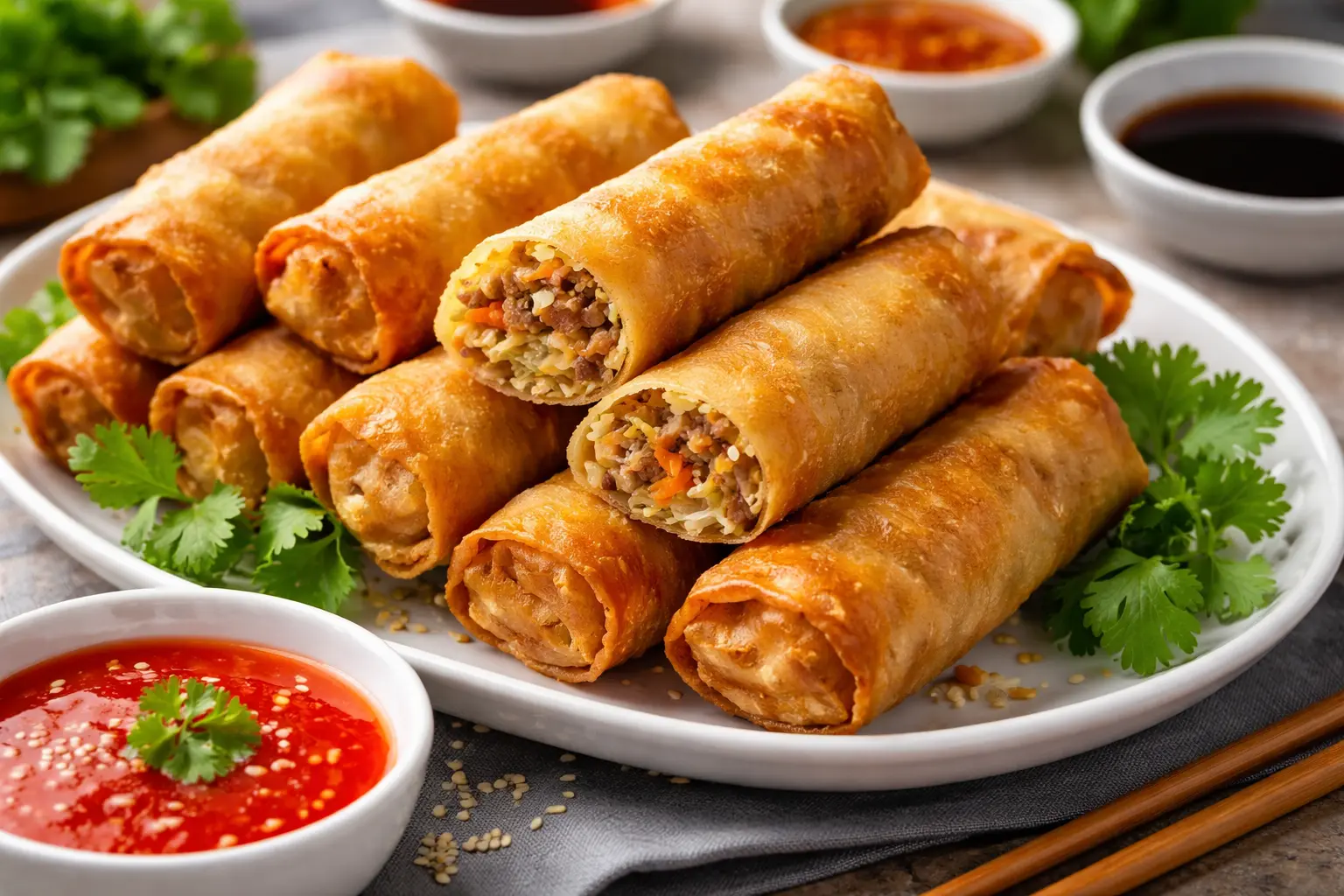 Kinesiska vårrullar recept hemma