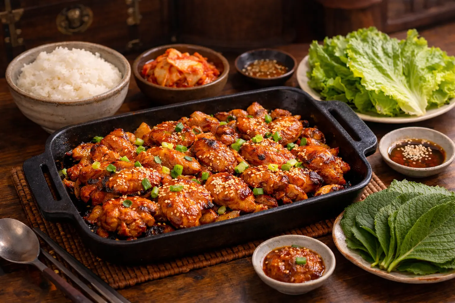 Ugnsbakad koreansk kycklingbulgogi