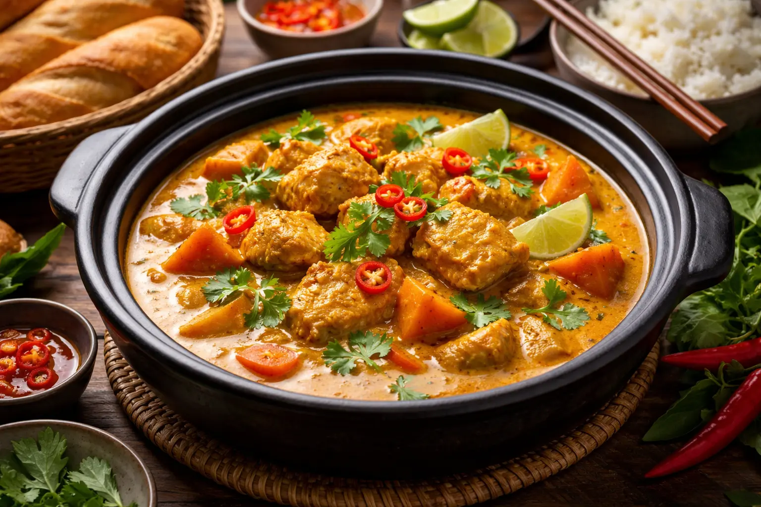 Cà ri gà - vietnamesisk kycklingcurry med kokosmjölk